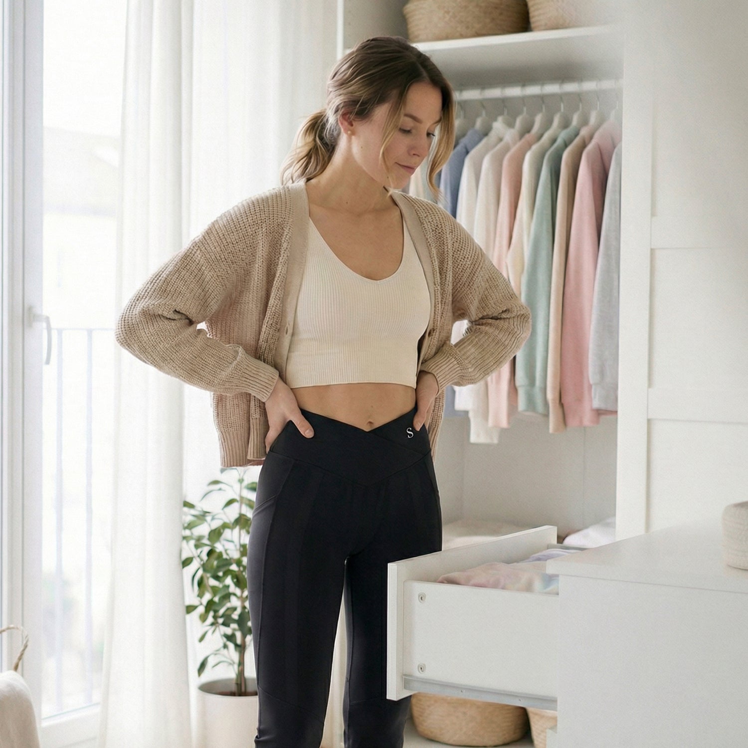 Flared Resistance Band Leggings